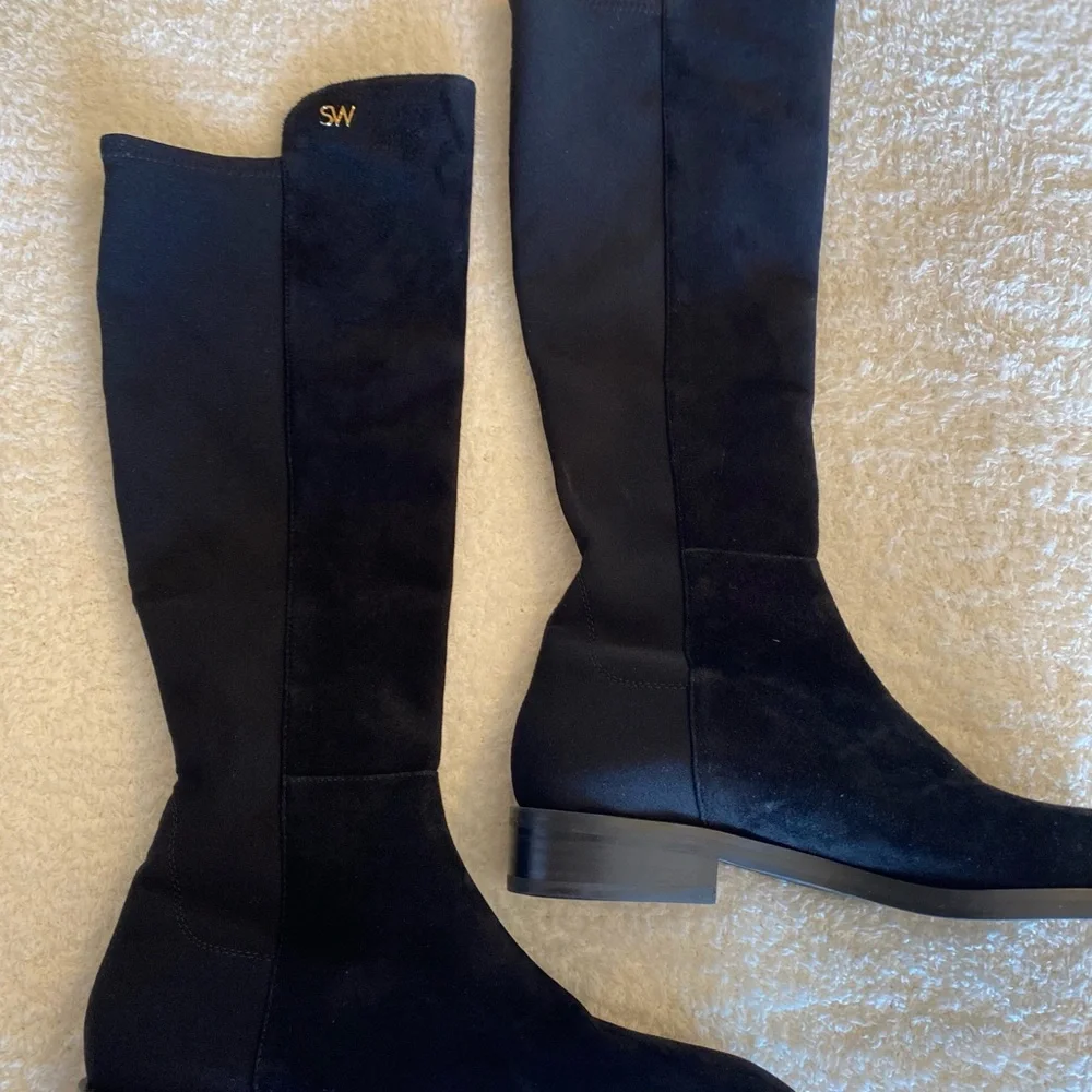 STUART WEITZMAN Keelan City suede and neoprene knee boots NWOB‎